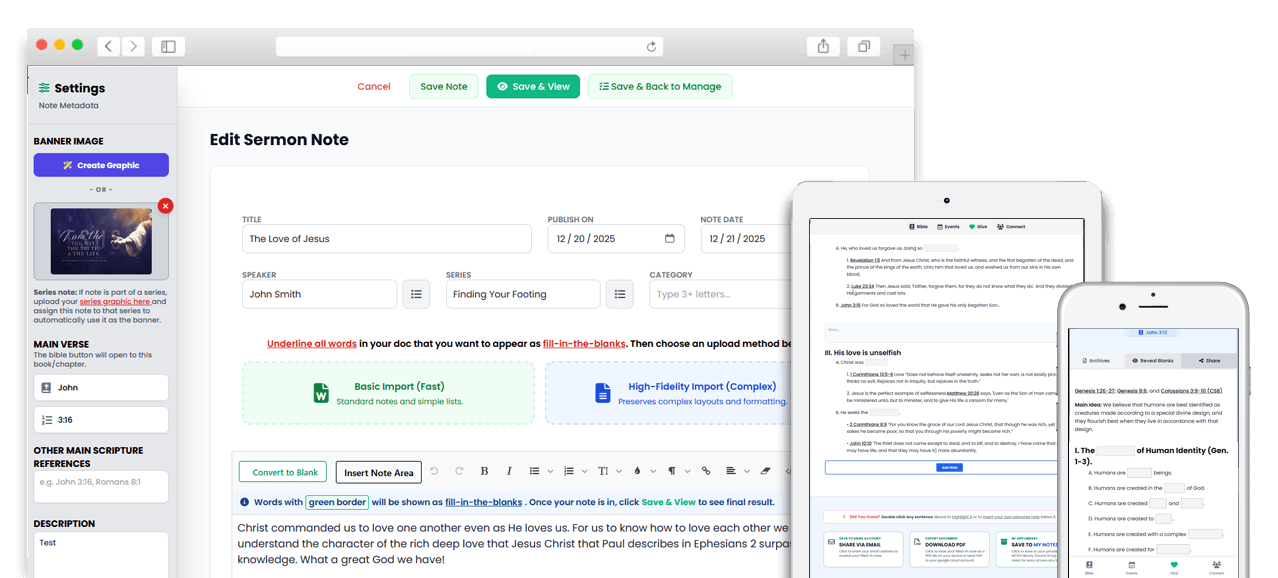 FaithNotes 3.0